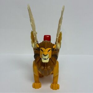 Imaginext King Leonidis Toy Lion Winged Moveable Wings Chomping 2014 Mattel